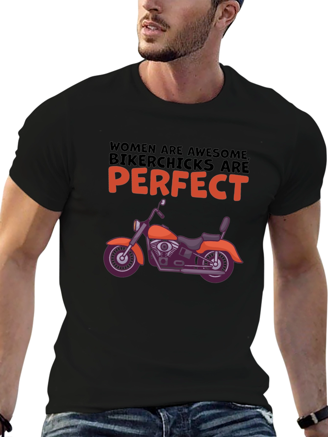 Women Bikerchicks Graphic Tee - Motorcycle Love!