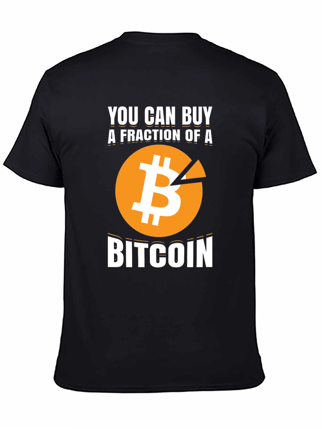 Bitcoin Fraction Graphic Tee - Crypto Investor T-Shirt