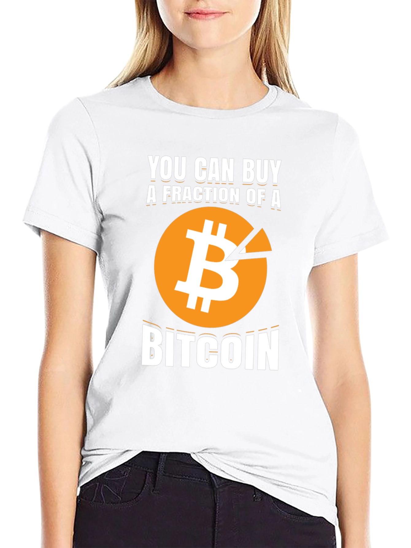 Bitcoin Fraction Graphic Tee - Crypto Investor T-Shirt