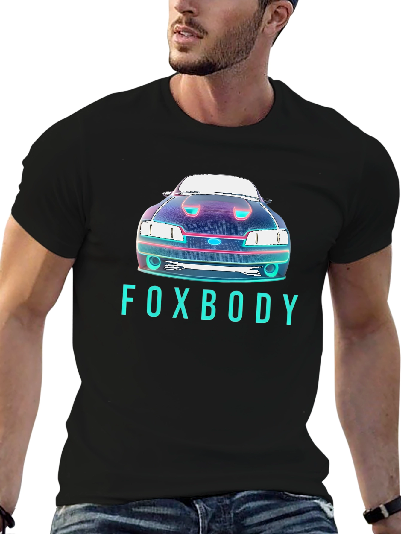 Foxbody Car Graphic T-Shirt - Retro Automotive Style