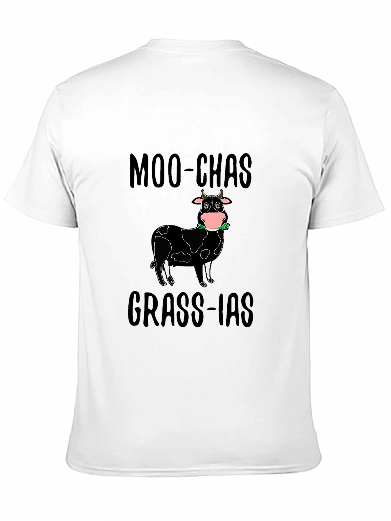 Moo-chas Grass-ias T-Shirt | Funny Cow Graphic Tee