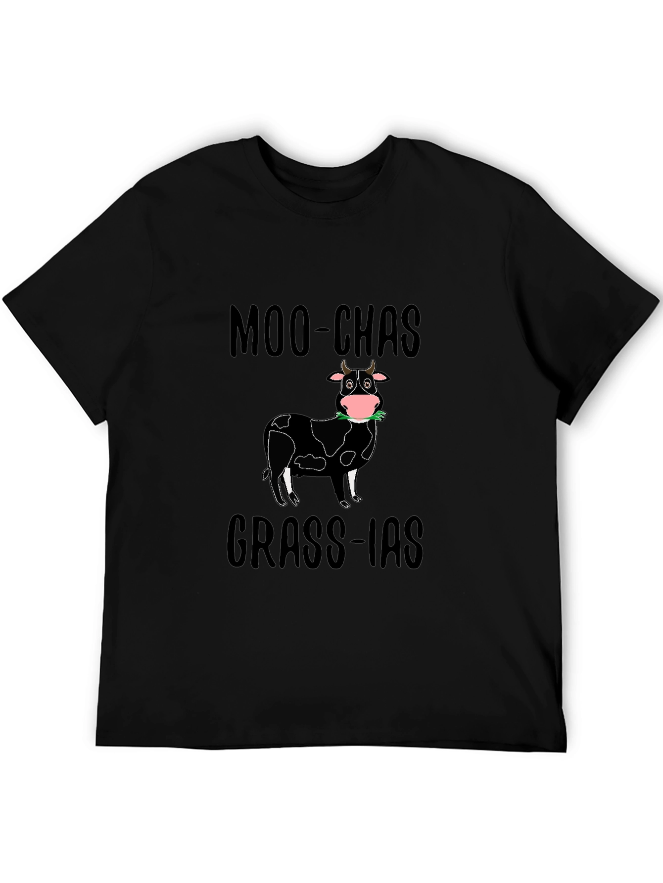 Moo-chas Grass-ias T-Shirt | Funny Cow Graphic Tee