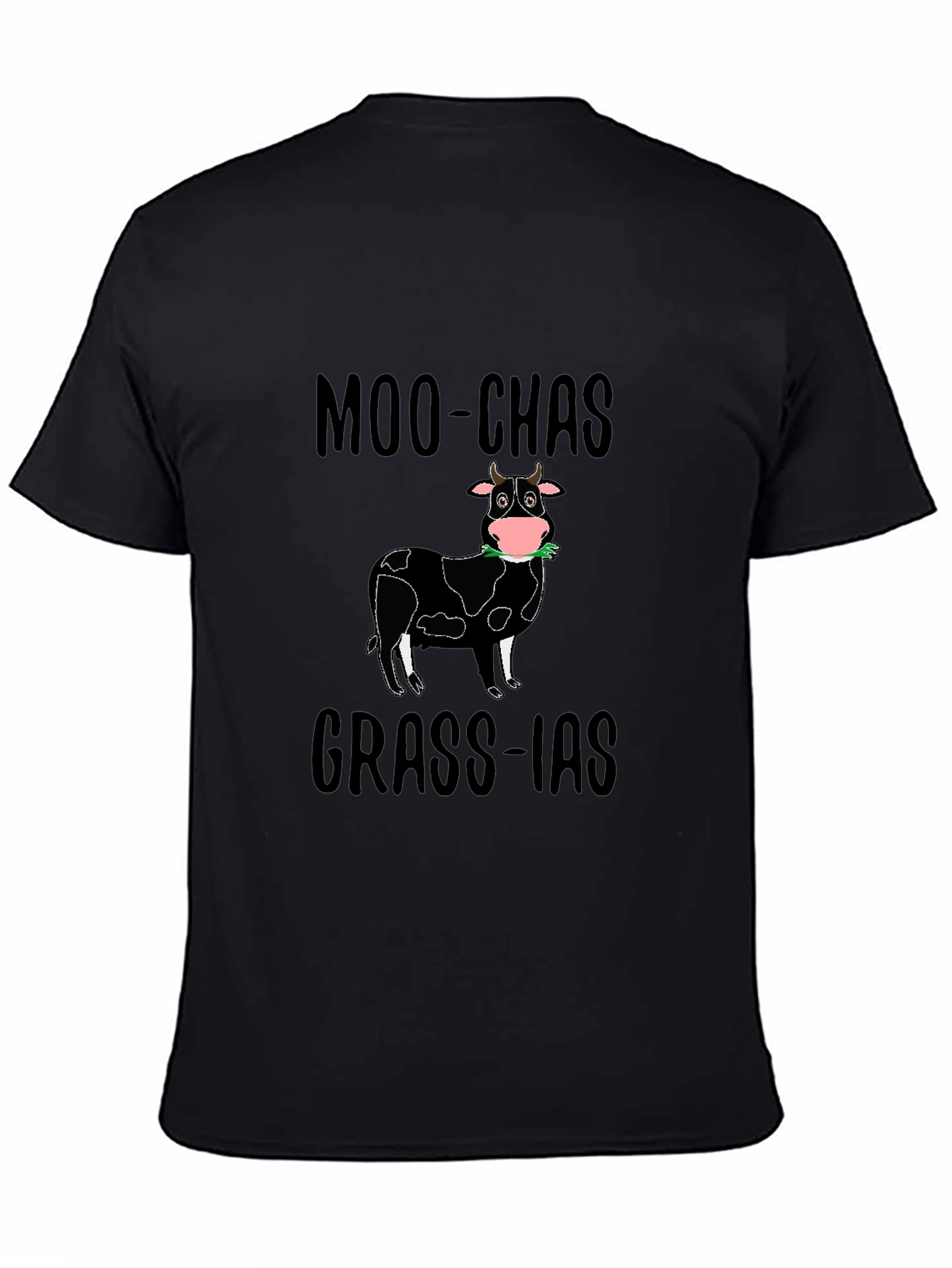 Moo-chas Grass-ias T-Shirt | Funny Cow Graphic Tee