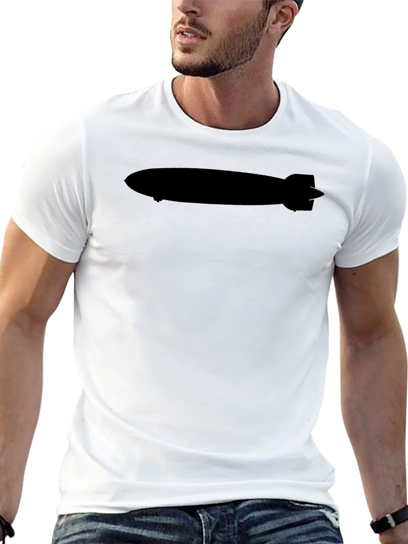 Black Zeppelin Silhouette T-Shirt