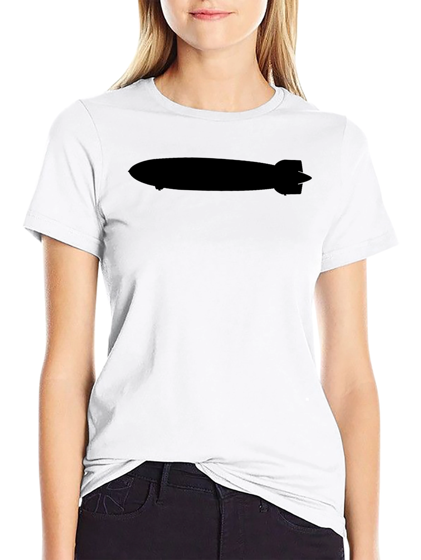 Black Zeppelin Silhouette T-Shirt