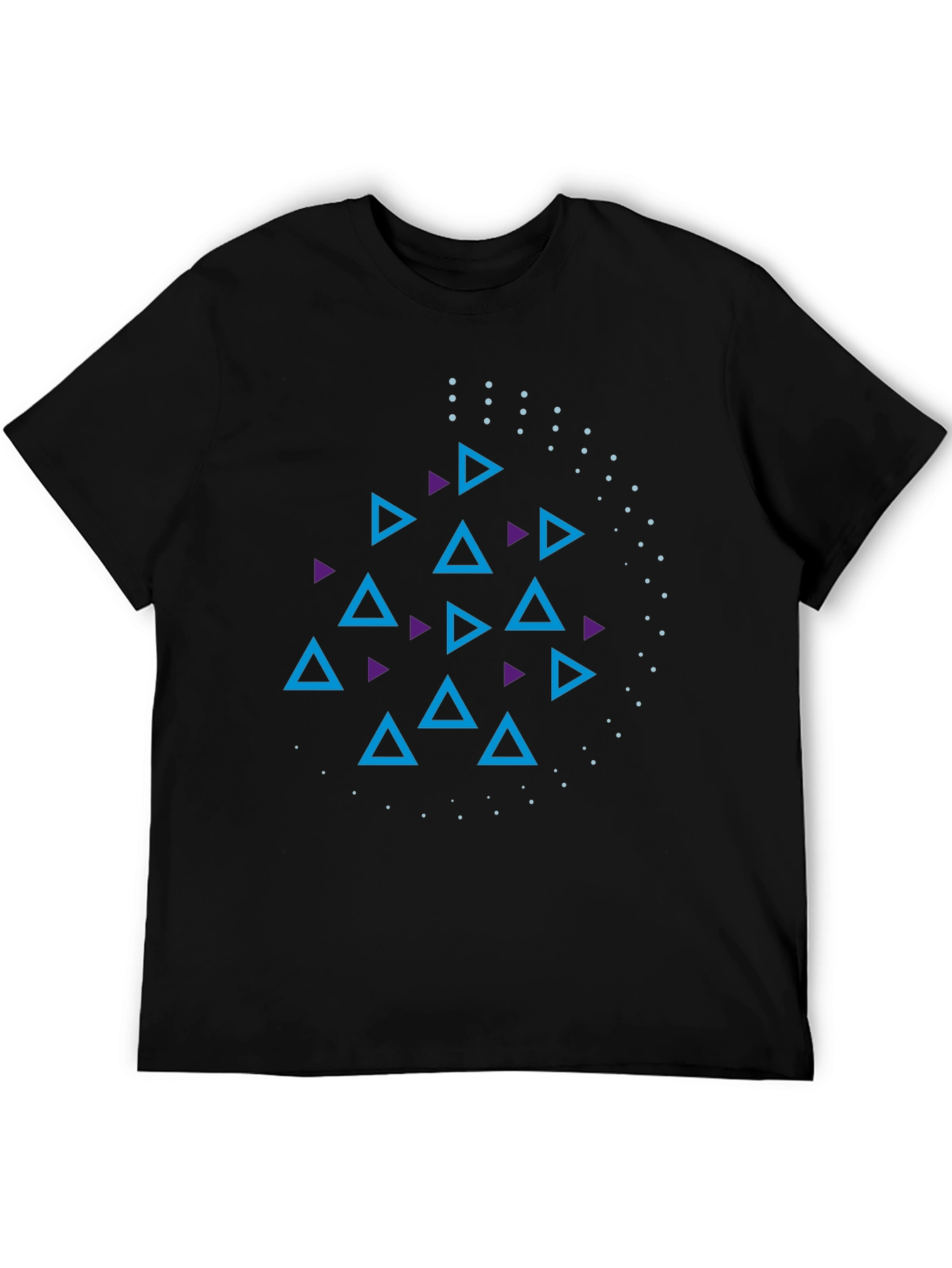Geometric Triangle Pattern T-Shirt - Modern Design