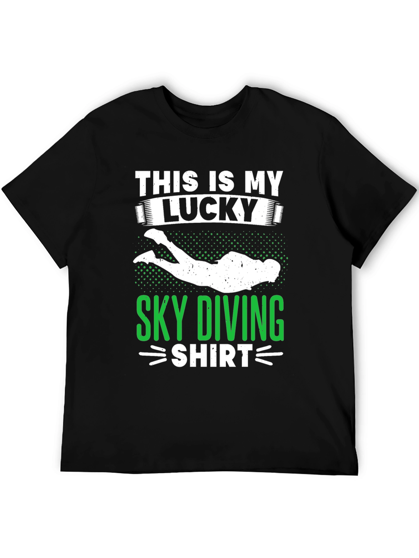 Lucky Sky Diving Shirt - Novelty Graphic Tee