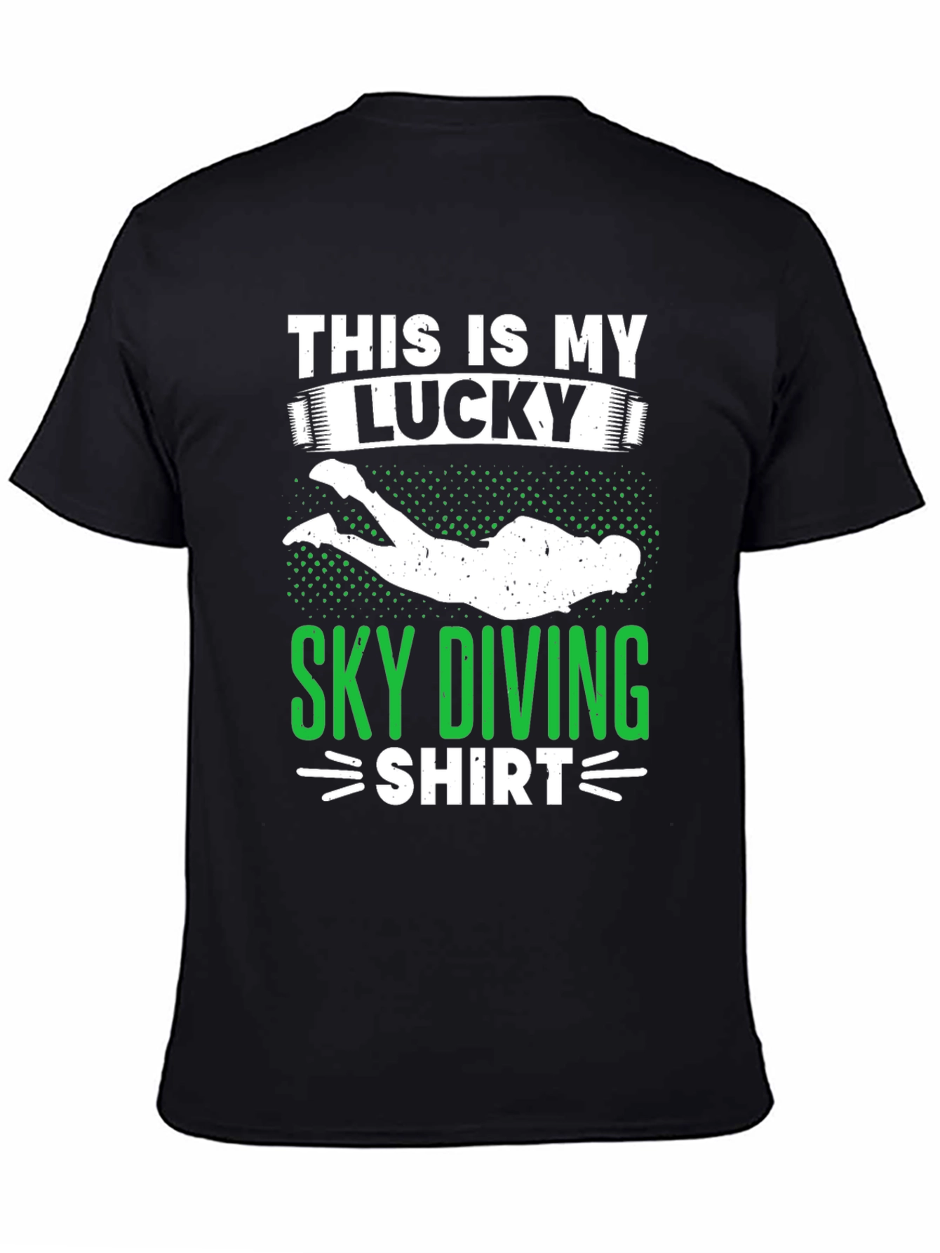 Lucky Sky Diving Shirt - Novelty Graphic Tee