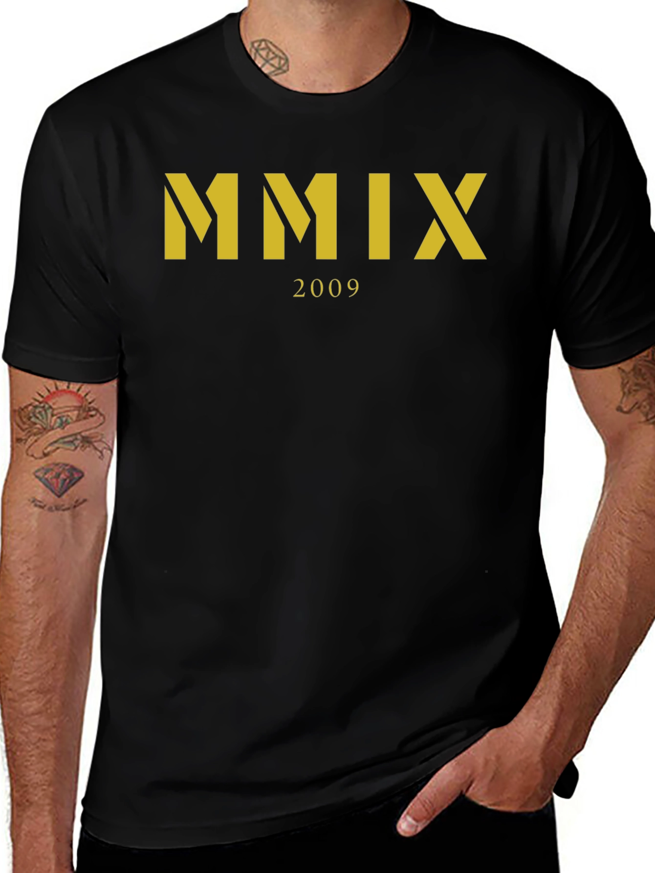 MMIX 2009 Graphic Tee - Stylish Roman Numeral Design