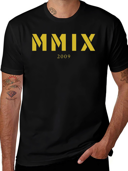 MMIX 2009 Graphic Tee - Stylish Roman Numeral Design