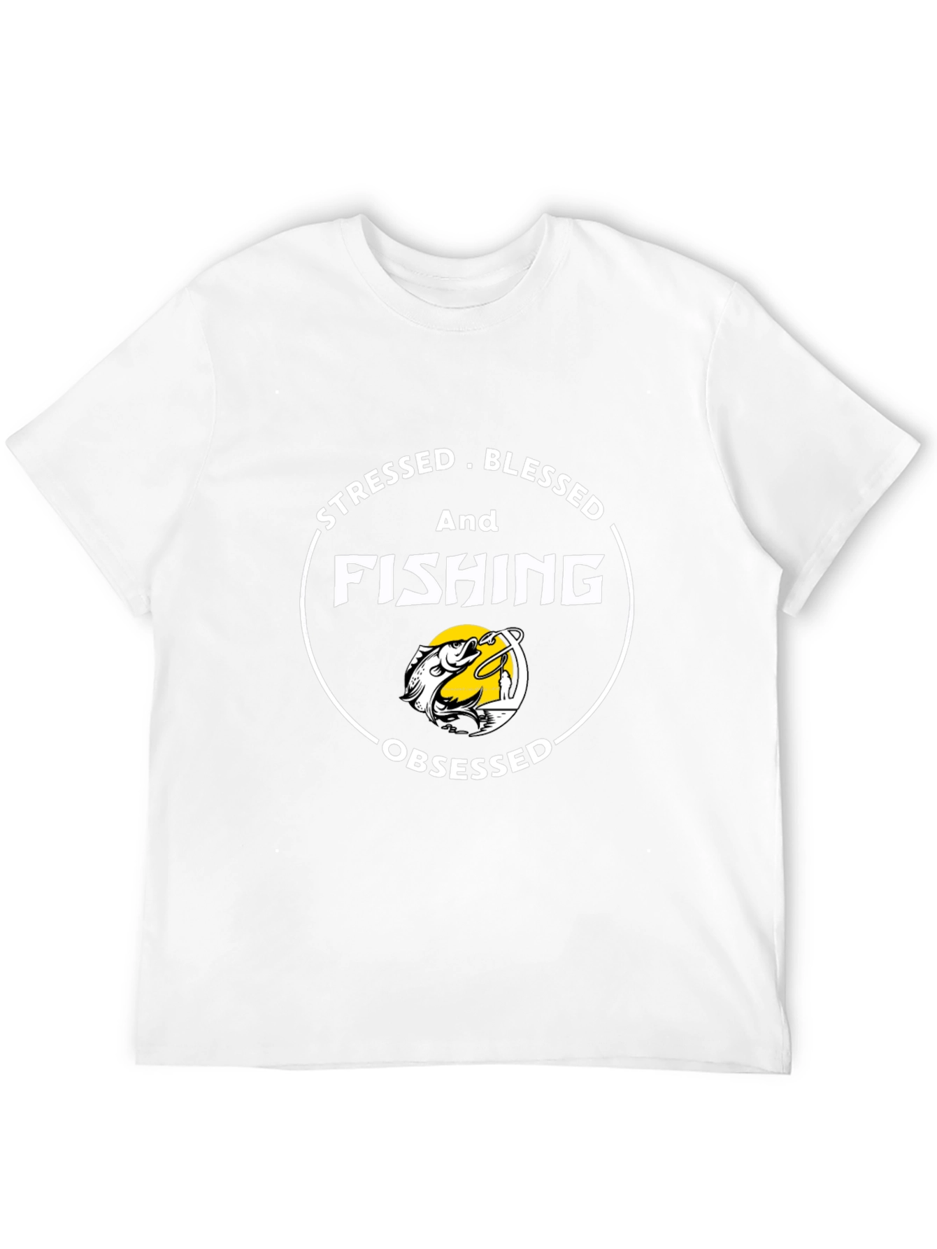 Stressed Blessed Fishing Obsessed Tee