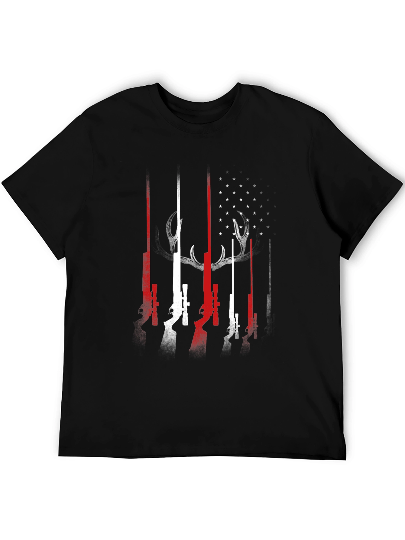 Hunting Flag Graphic Tee - Mens Black T-Shirt