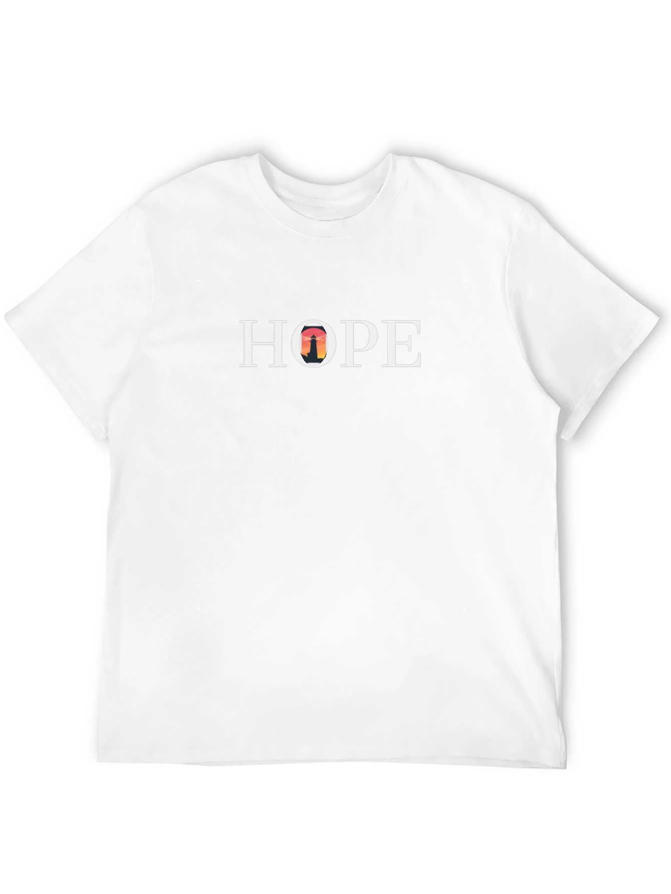 Hope Lighthouse Graphic T-Shirt - Black