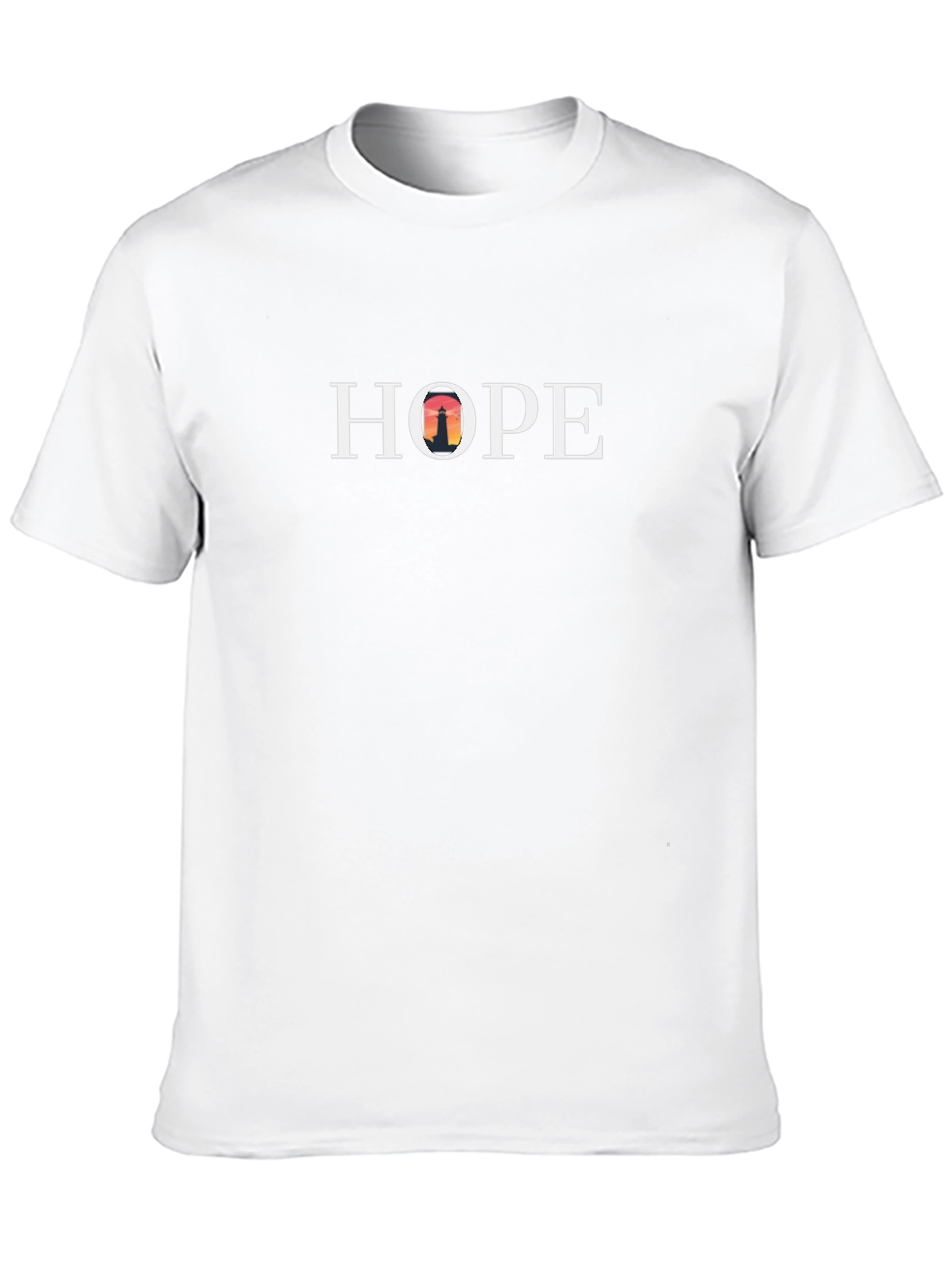 Hope Lighthouse Graphic T-Shirt - Black