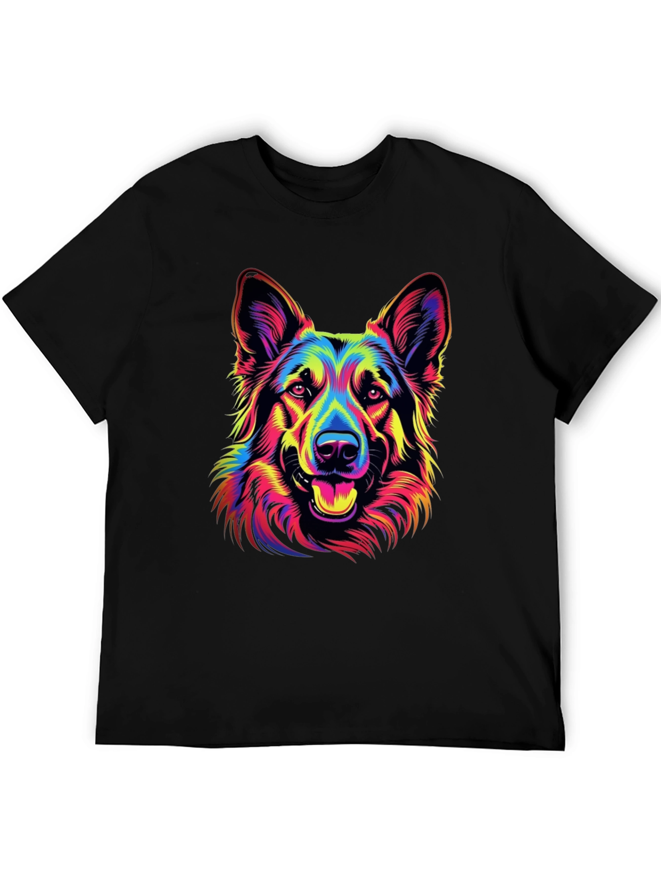 Neon German Shepherd Graphic Tee