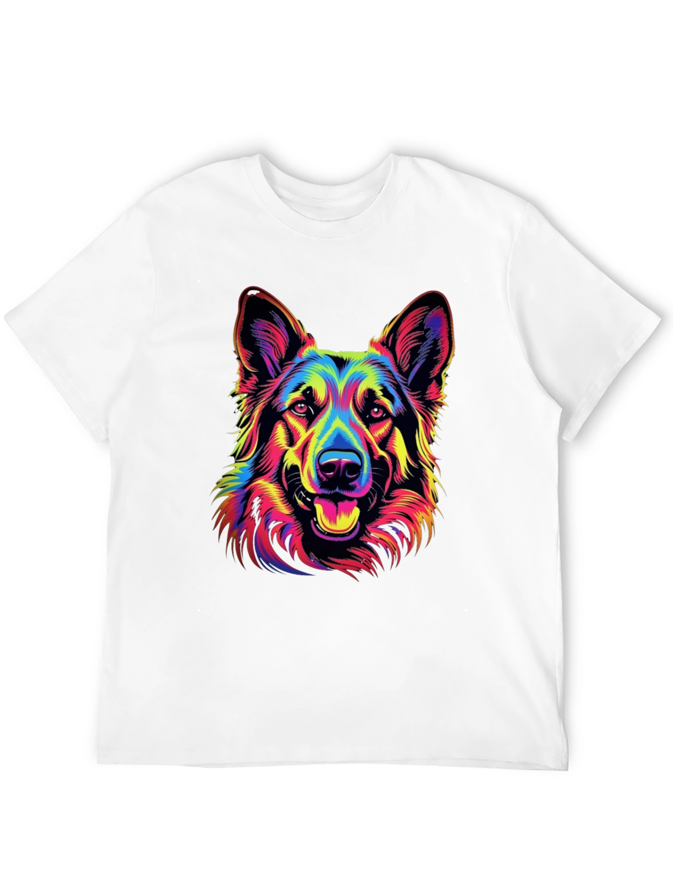 Neon German Shepherd Graphic Tee
