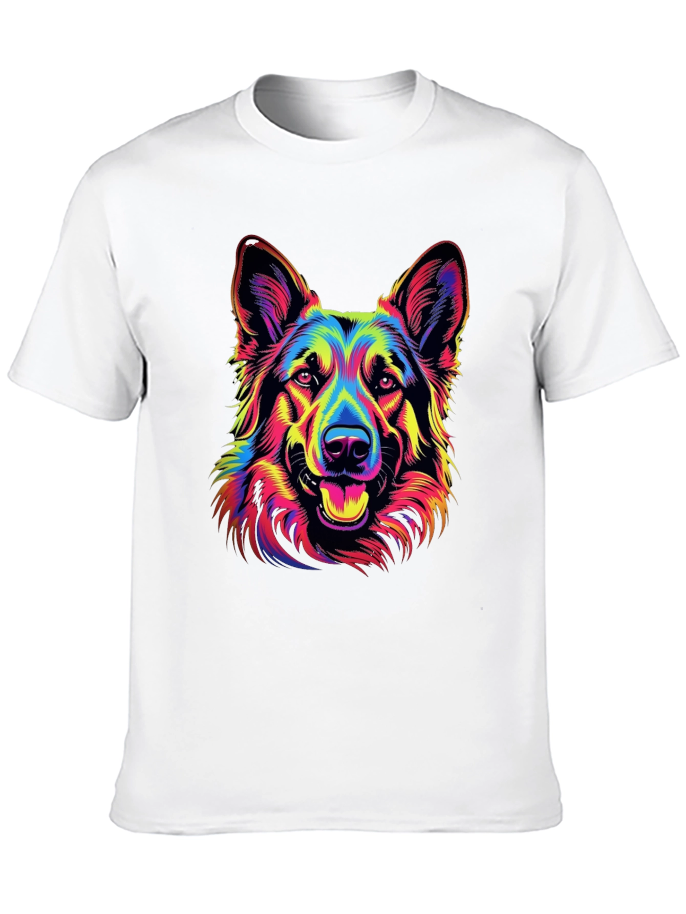 Neon German Shepherd Graphic Tee