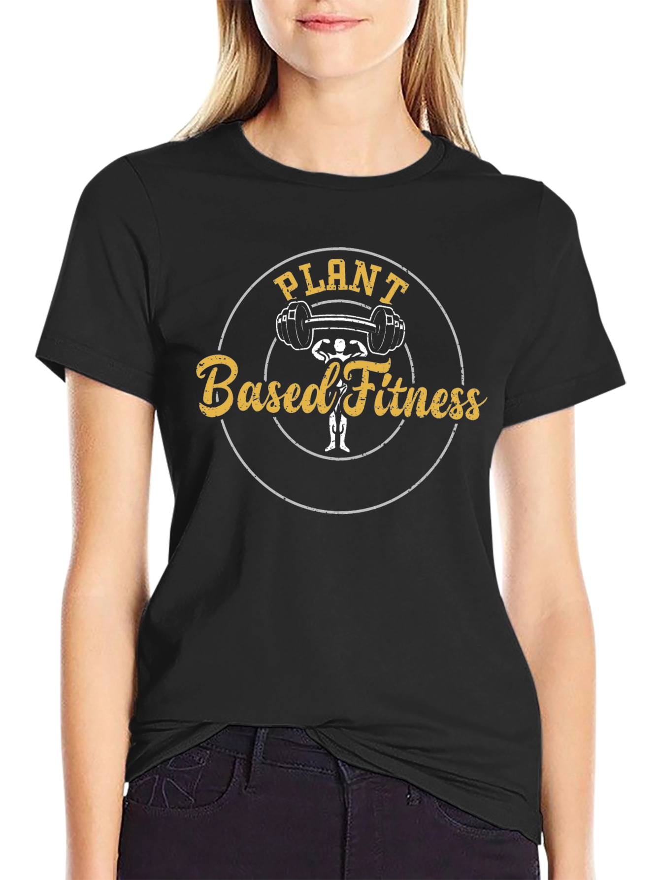 Plant Based Fitness T-Shirt Gym Workout Tee