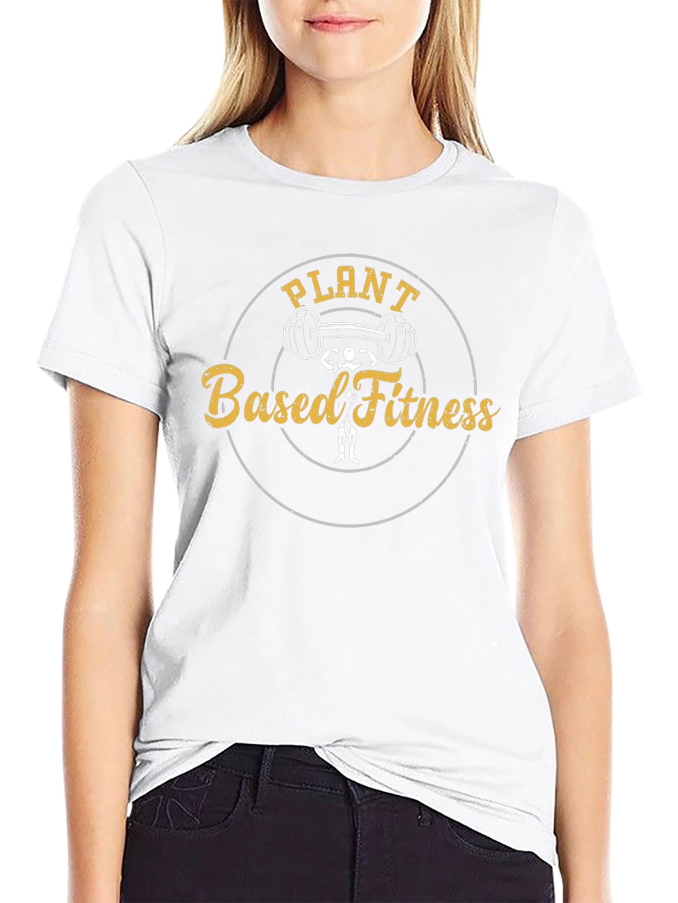 Plant Based Fitness T-Shirt Gym Workout Tee