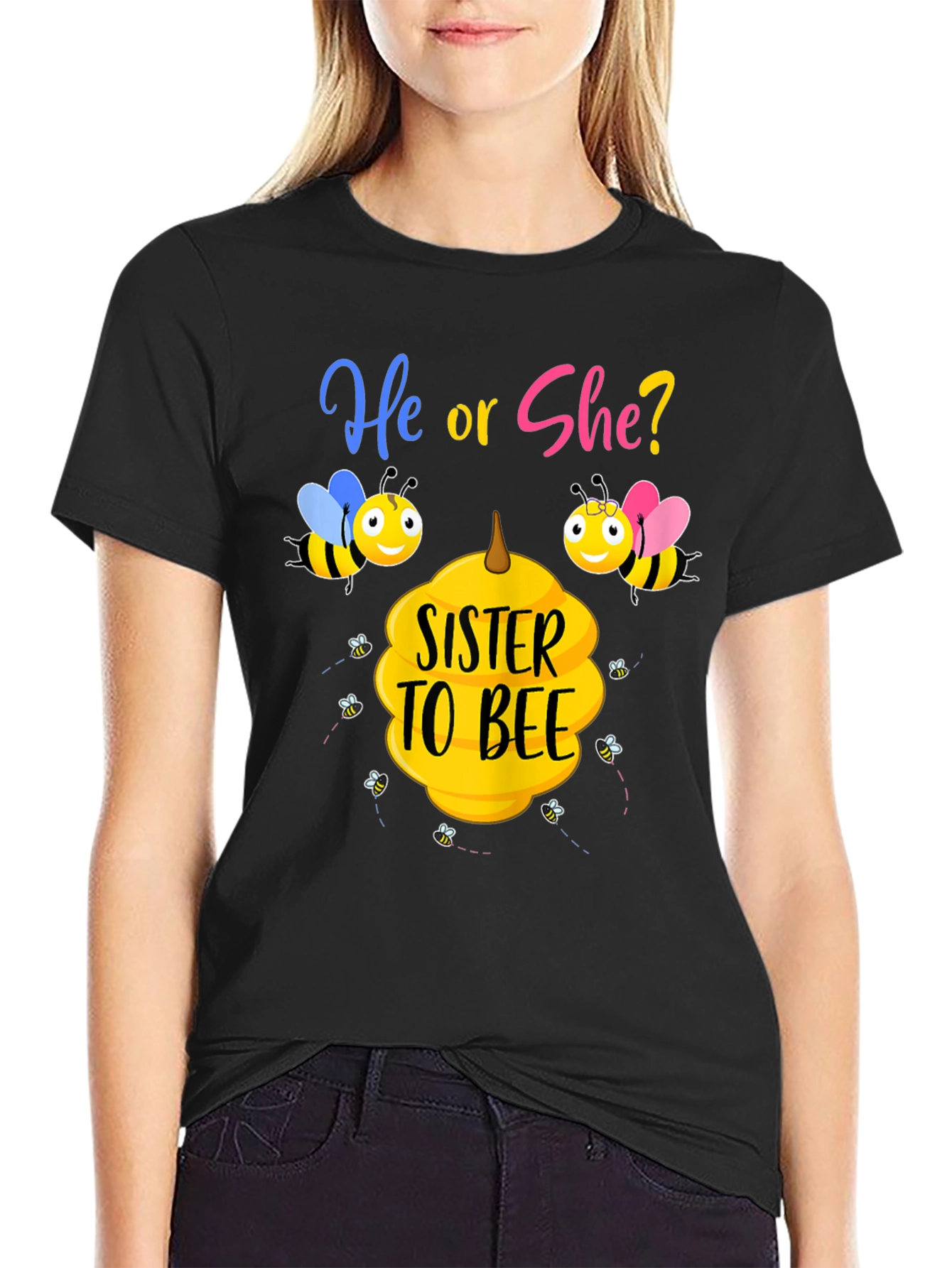 Sister to Bee Gender Reveal T-Shirt