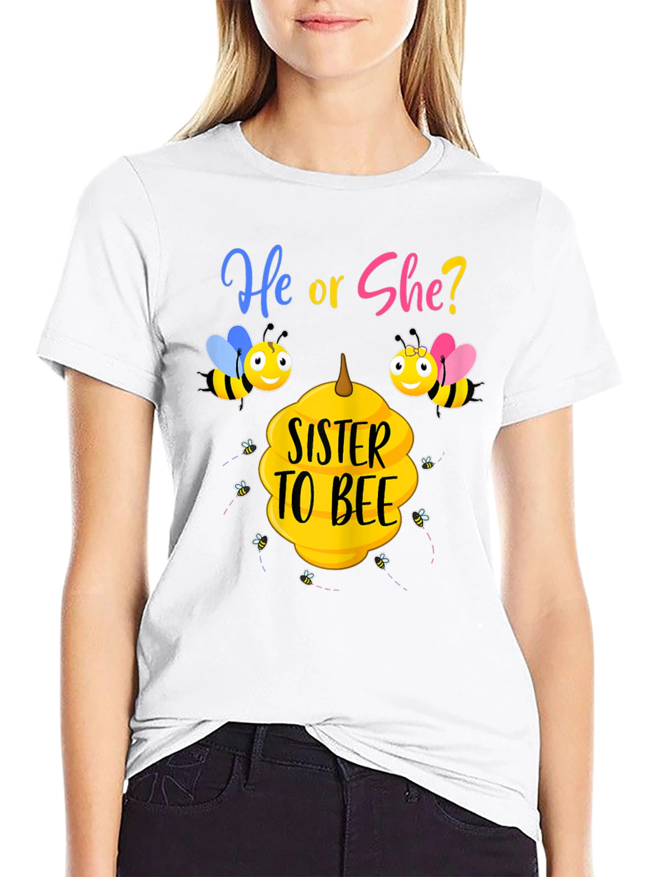 Sister to Bee Gender Reveal T-Shirt