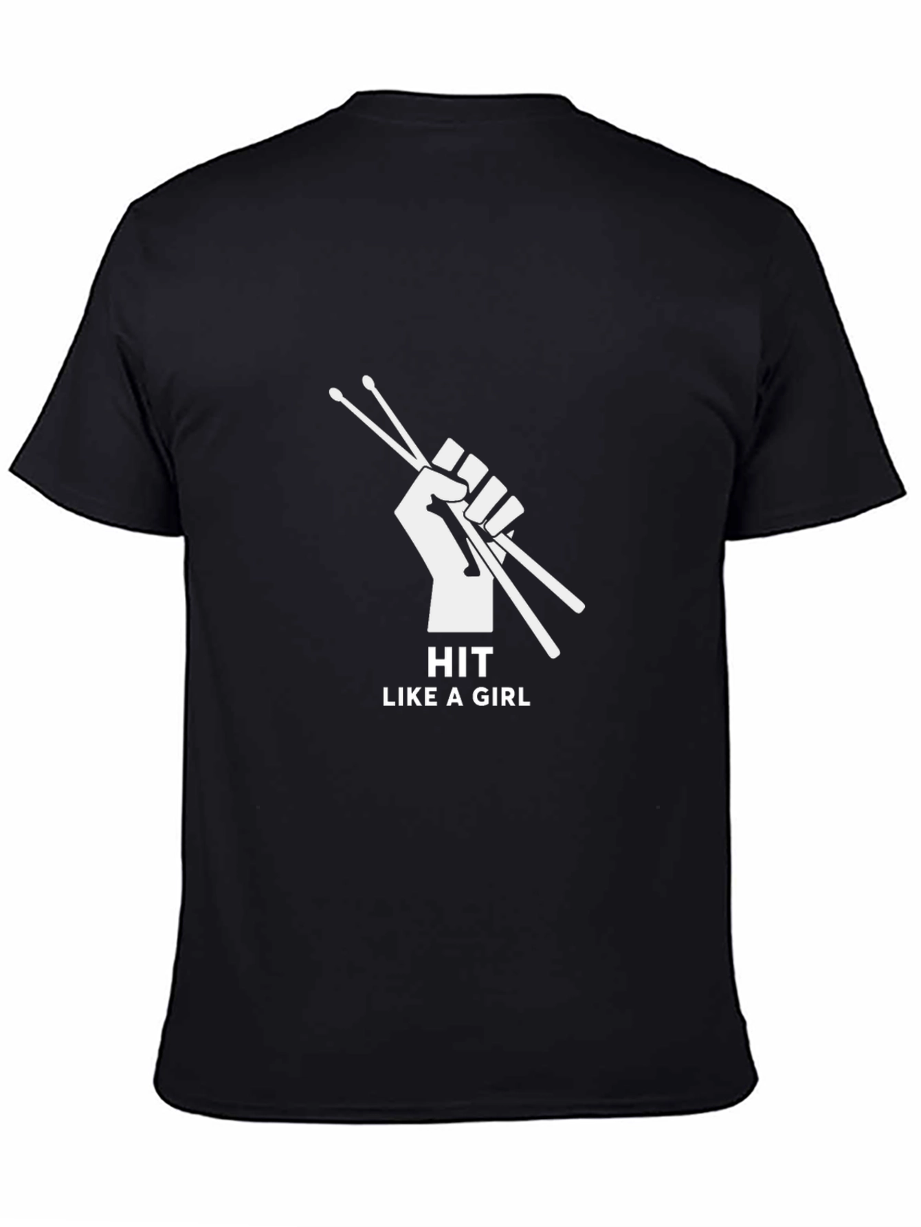 Hit Like A Girl Drummer T-Shirt