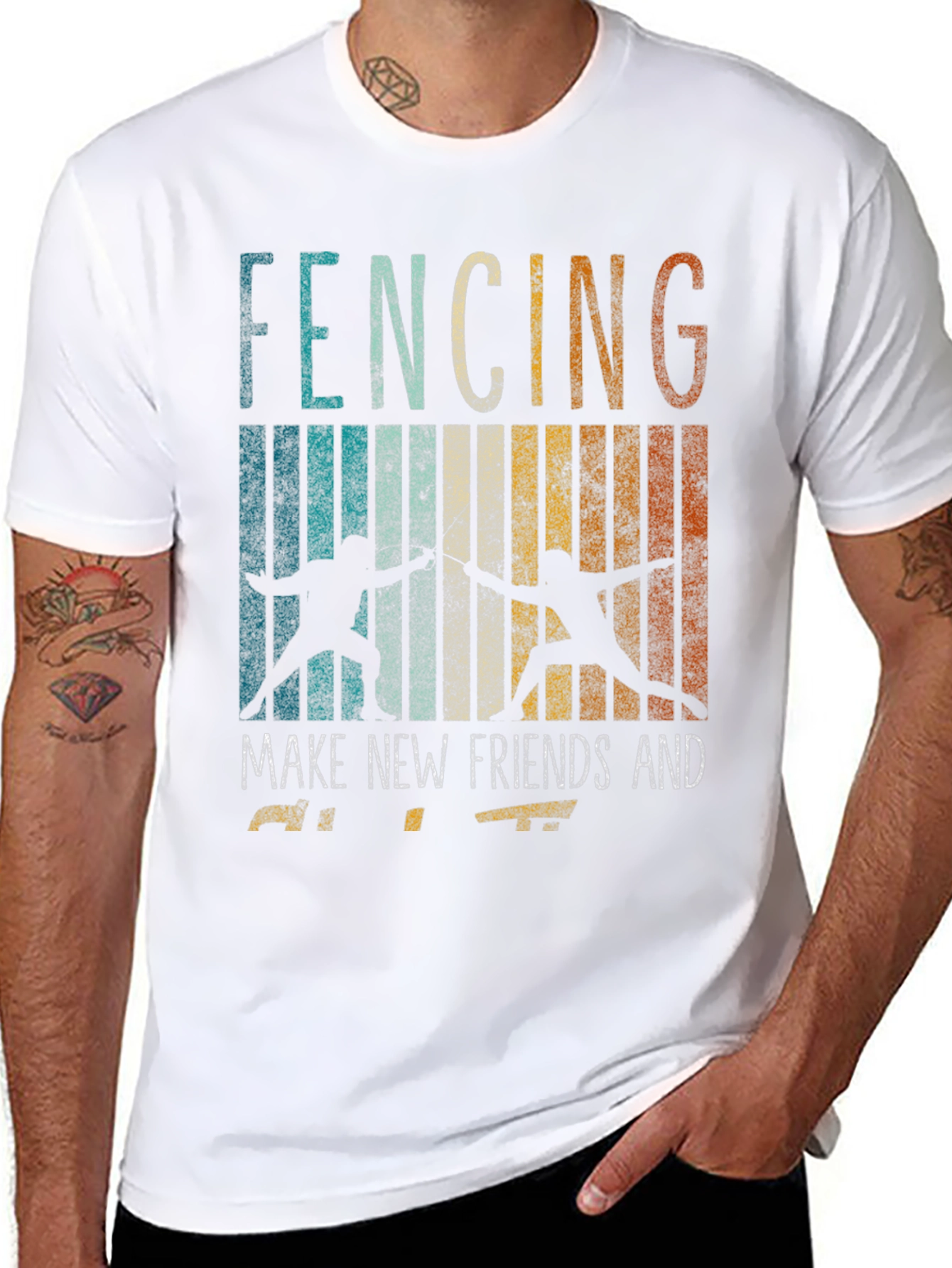 Fencing Make New Friends T-Shirt