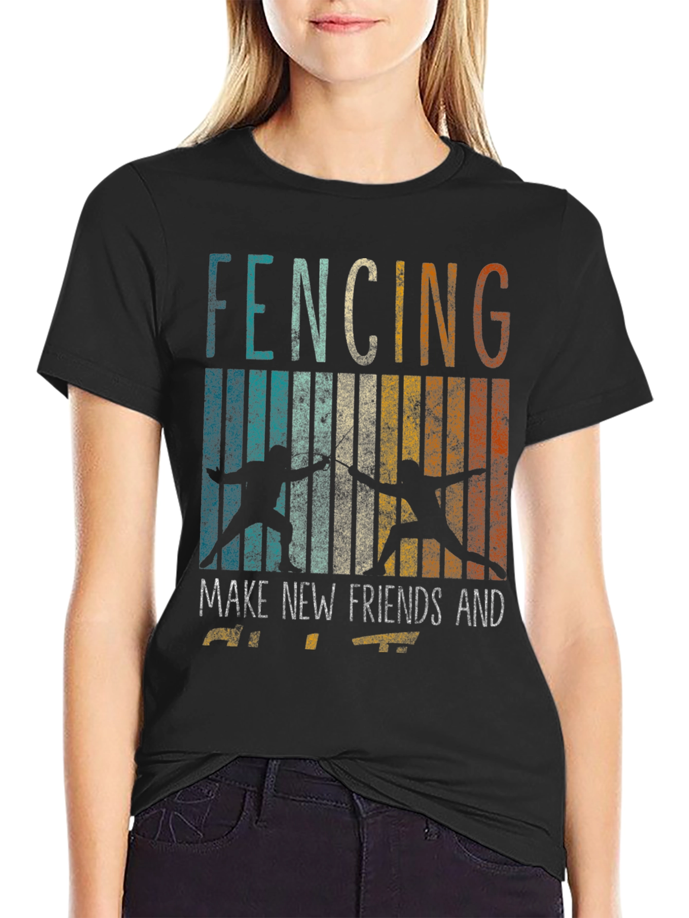 Fencing Make New Friends T-Shirt
