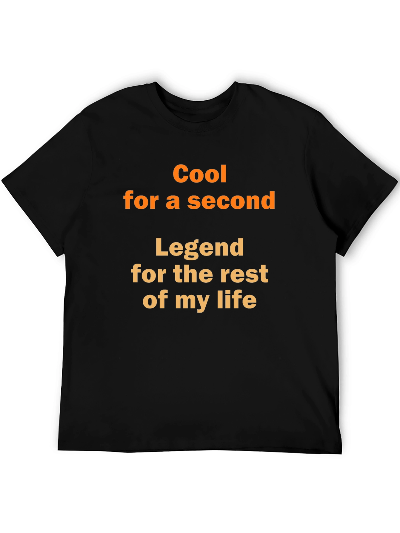 Cool for a Second Legend Black Graphic T-Shirt