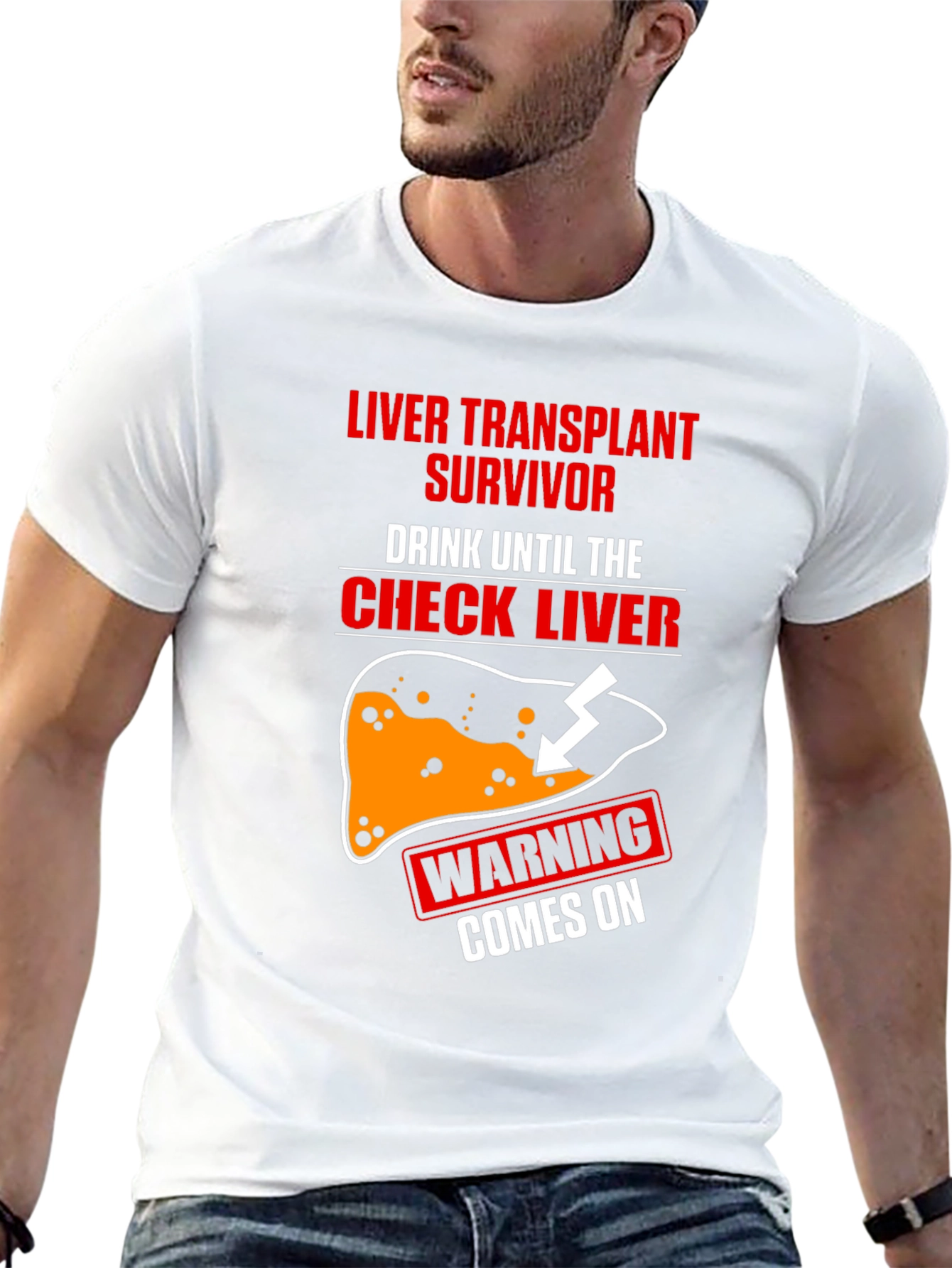 Liver Transplant Survivor T-Shirt - Funny Drinking Tee