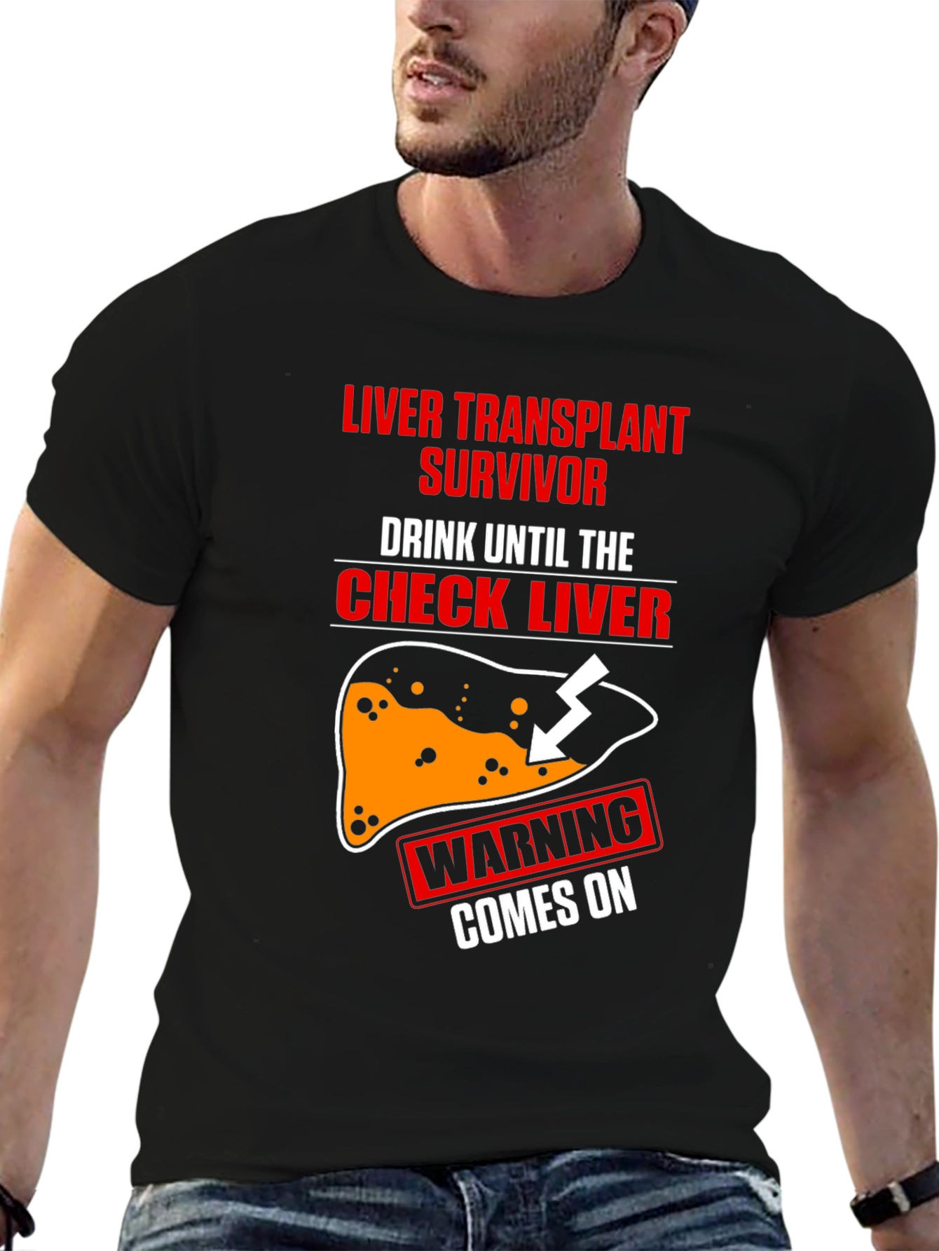 Liver Transplant Survivor T-Shirt - Funny Drinking Tee