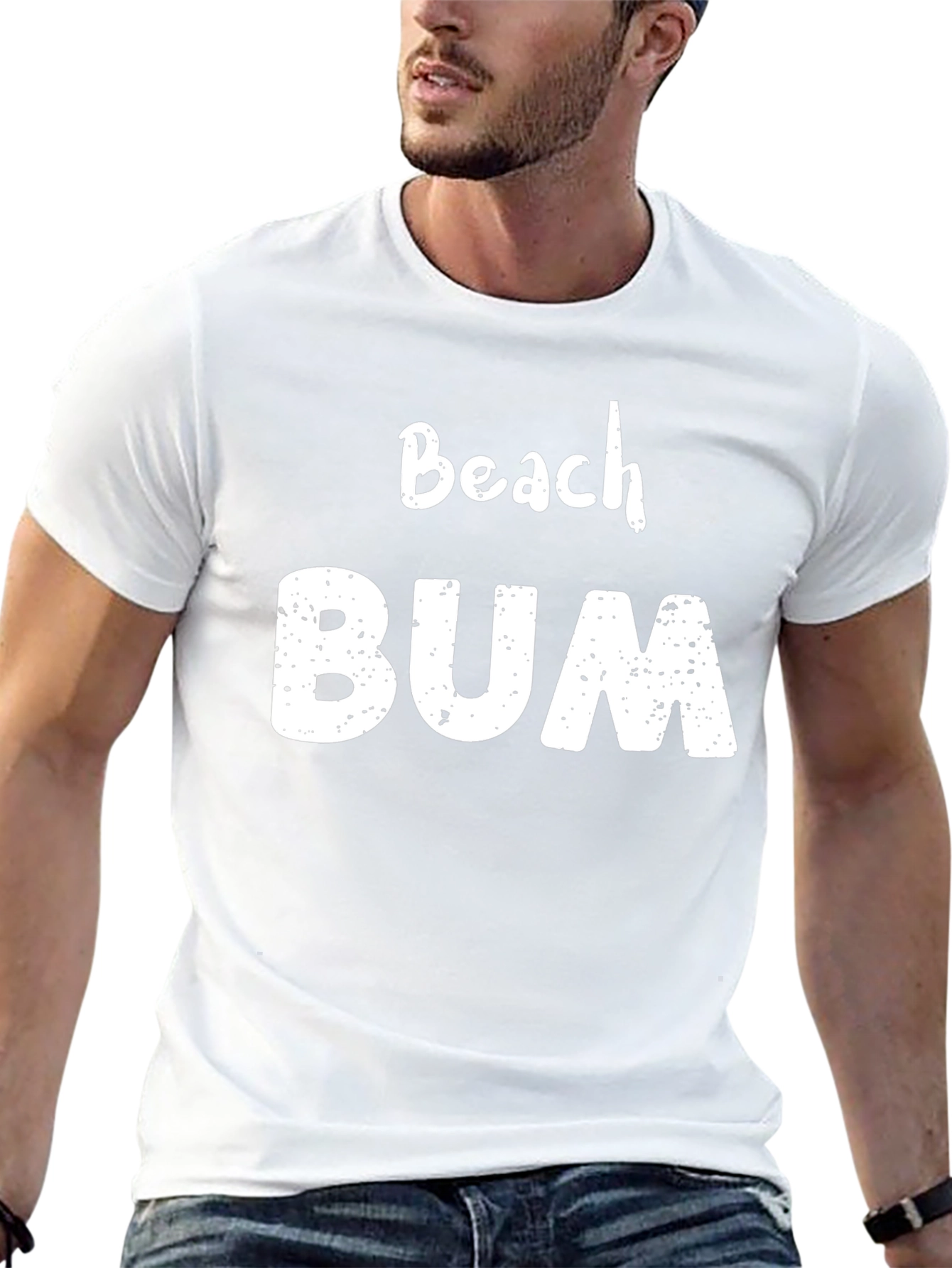 Beach Bum Graphic Tee - Relaxed Summer Style