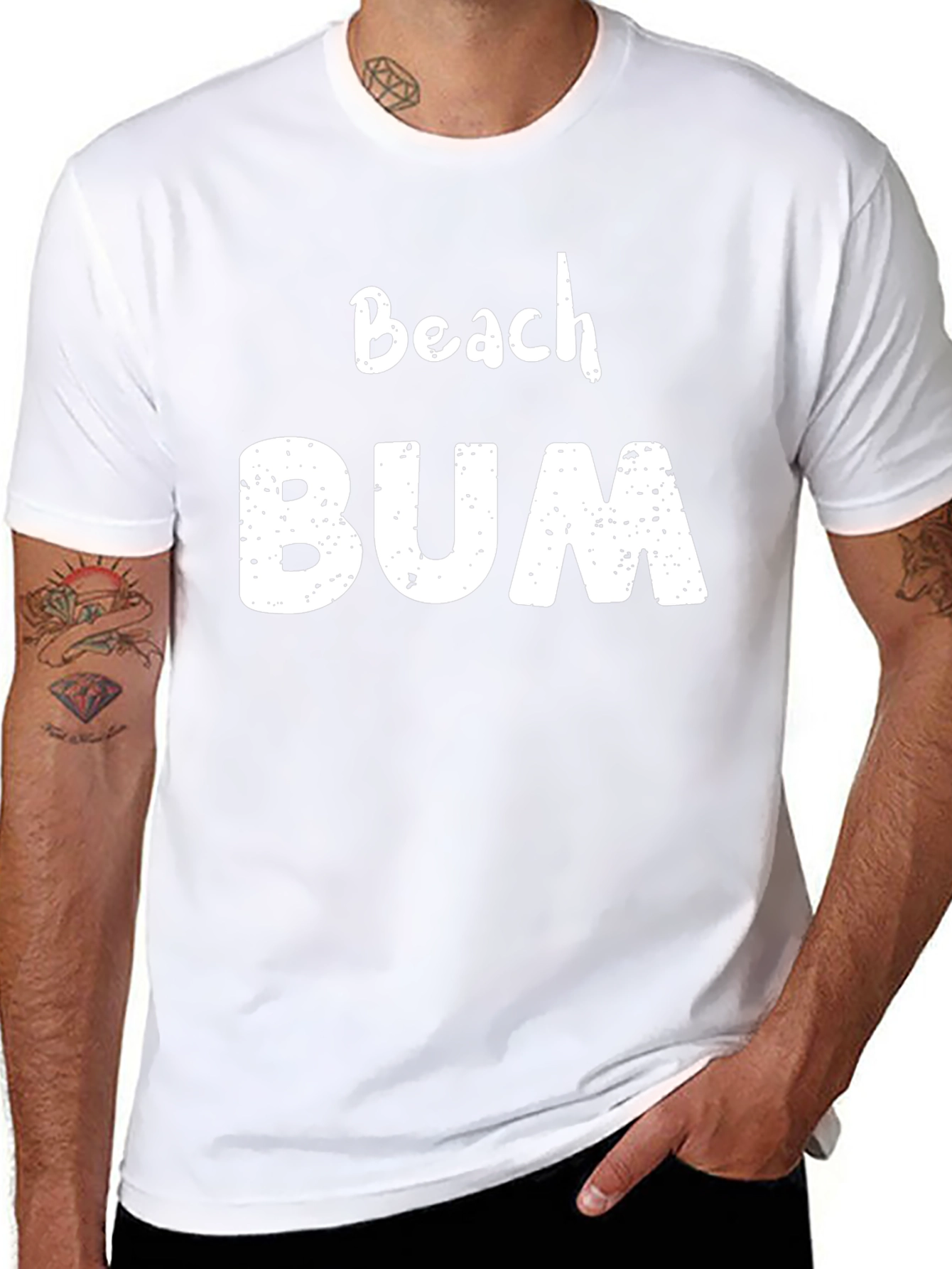 Beach Bum Graphic Tee - Relaxed Summer Style
