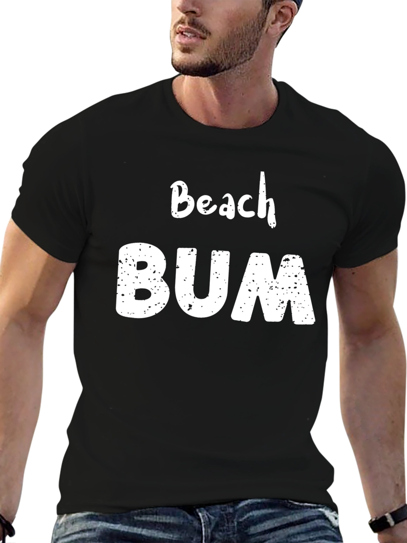 Beach Bum Graphic Tee - Relaxed Summer Style