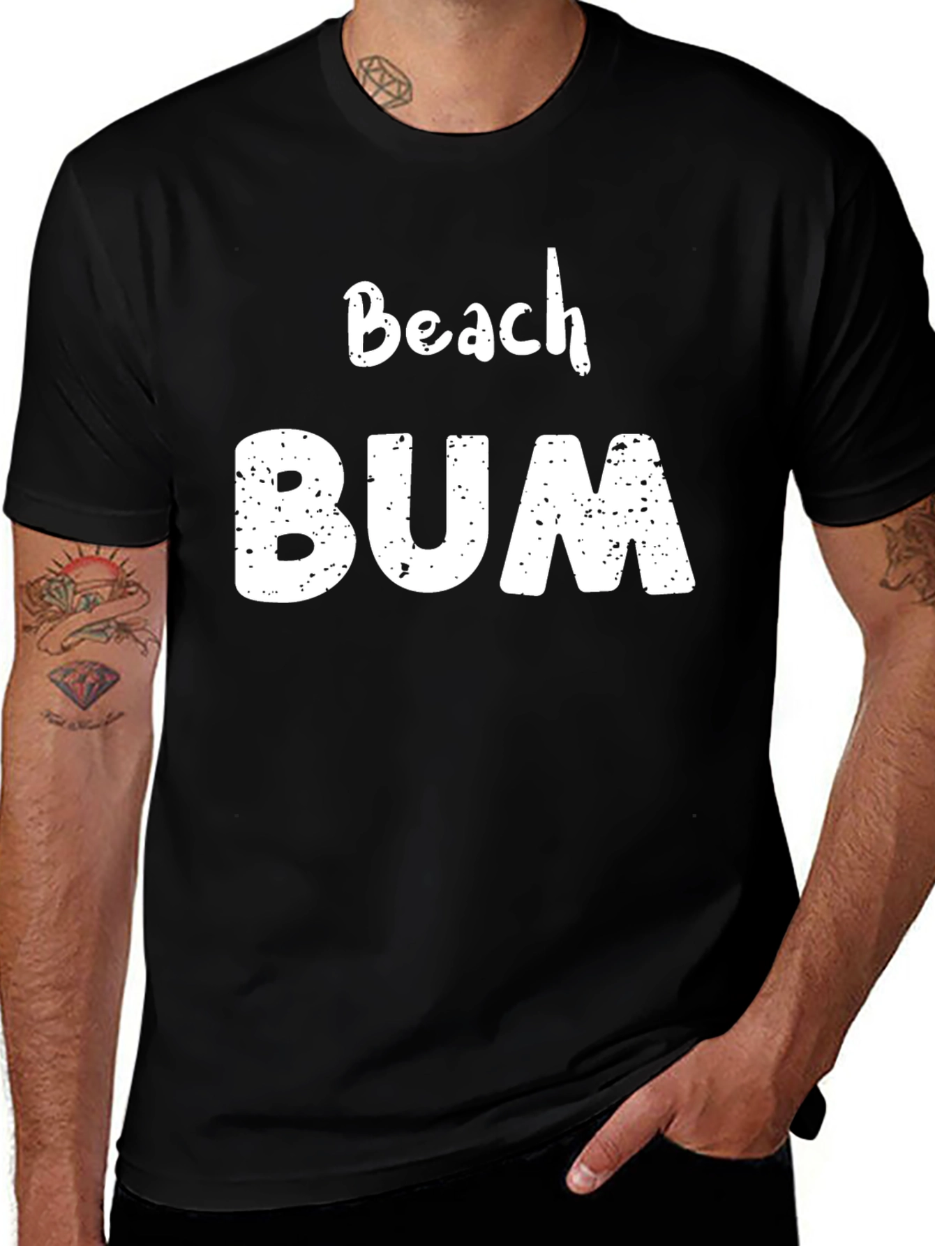 Beach Bum Graphic Tee - Relaxed Summer Style
