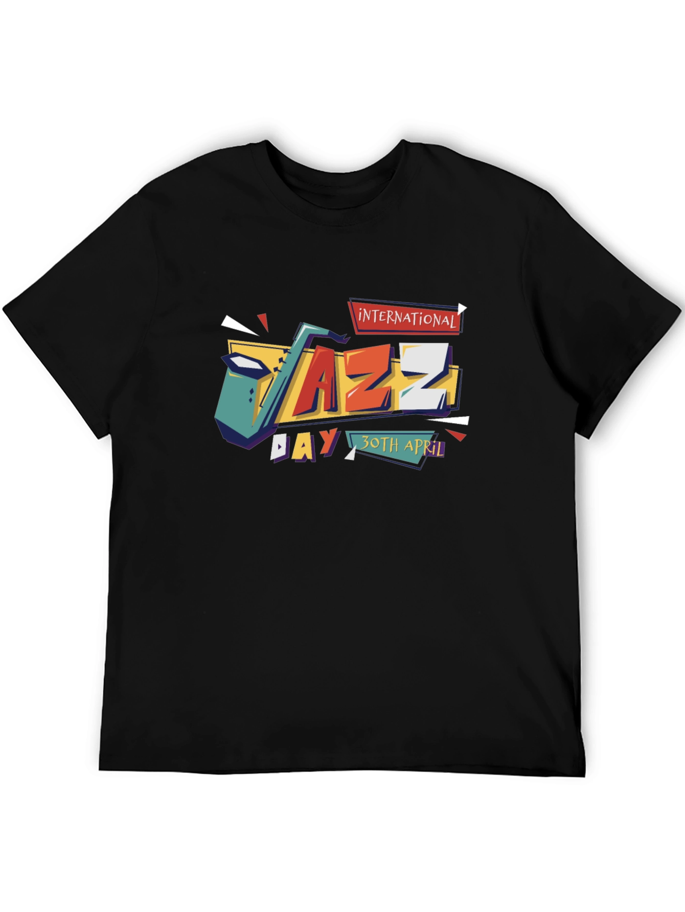 International Jazz Day Black T-Shirt