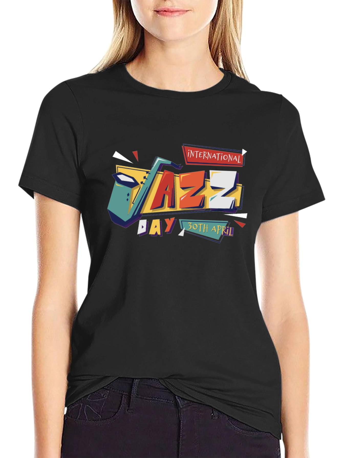 International Jazz Day Black T-Shirt