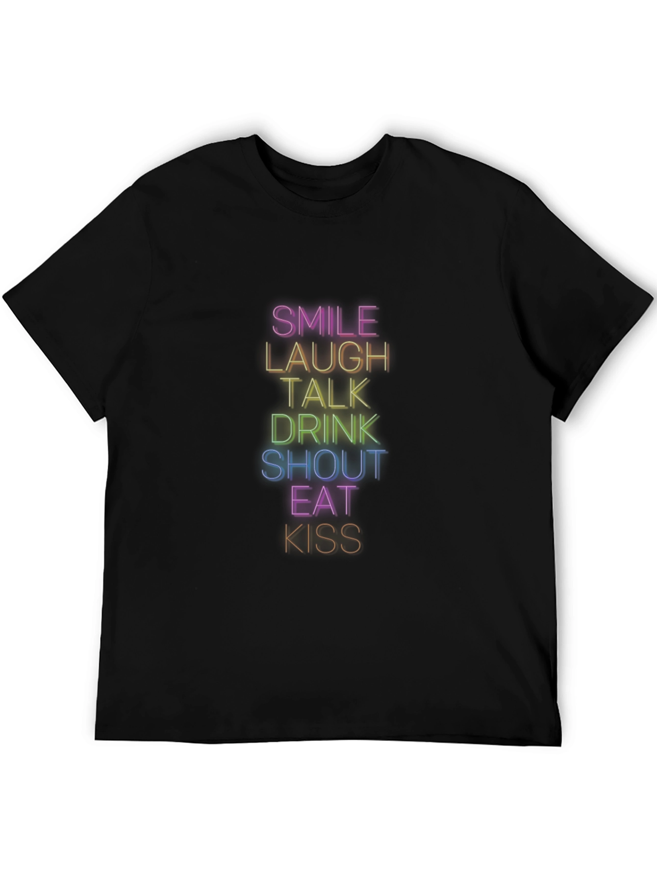 Smile Laugh Rainbow Graphic T-Shirt