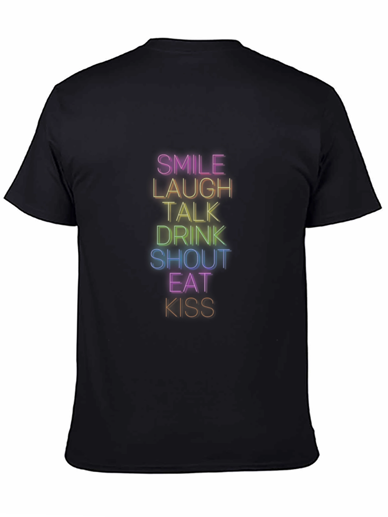 Smile Laugh Rainbow Graphic T-Shirt