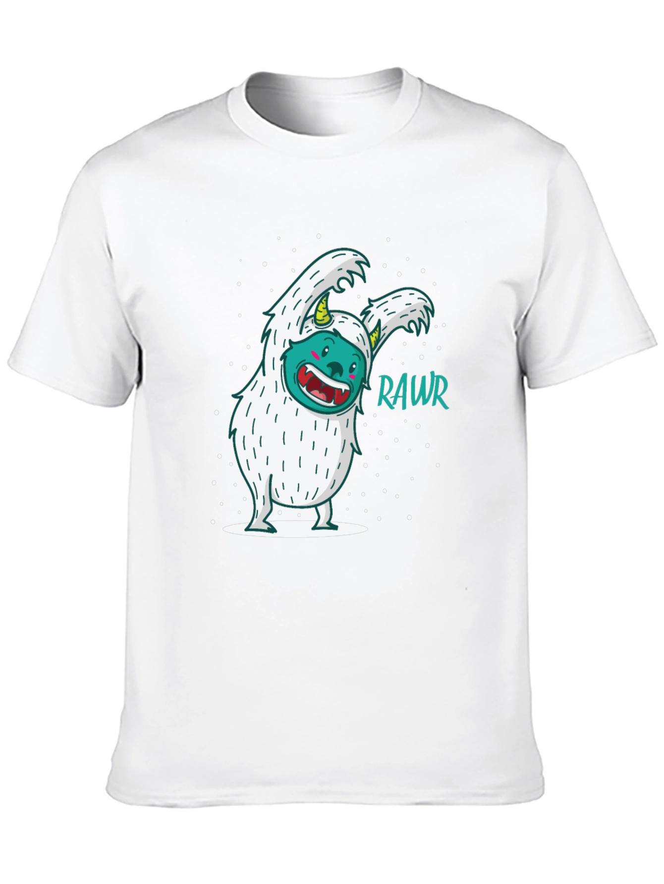 Funny Yeti Monster Rawr Graphic Tee