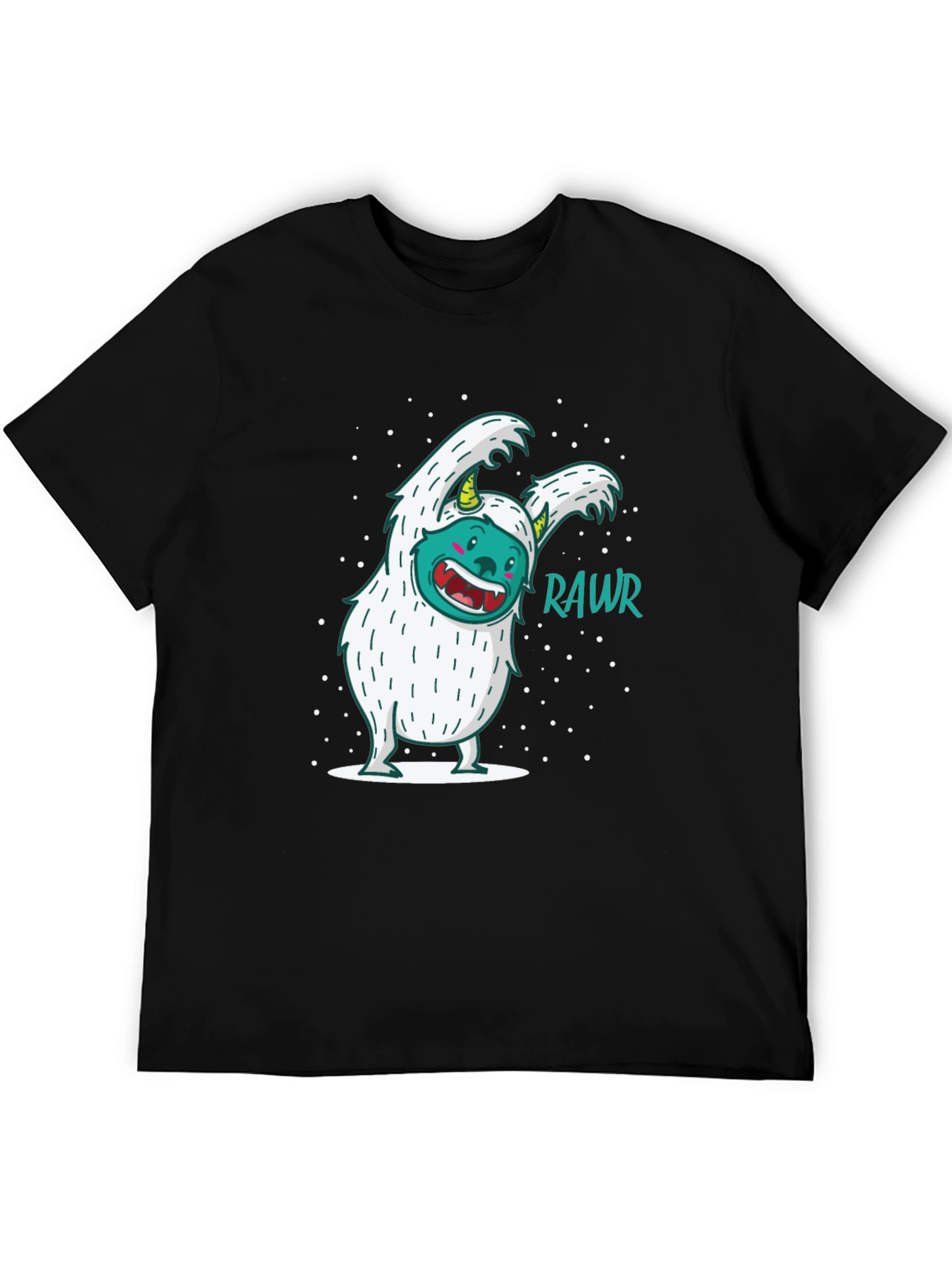 Funny Yeti Monster Rawr Graphic Tee
