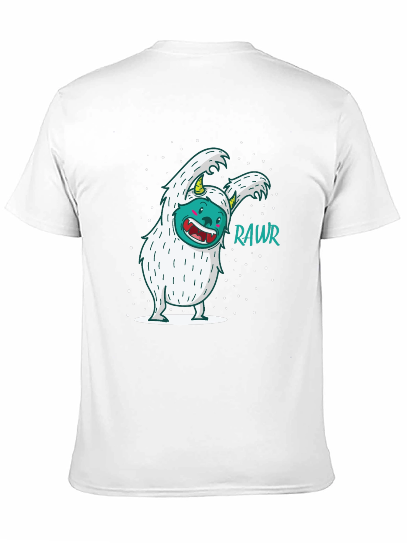 Funny Yeti Monster Rawr Graphic Tee