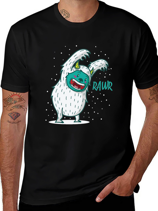Funny Yeti Monster Rawr Graphic Tee