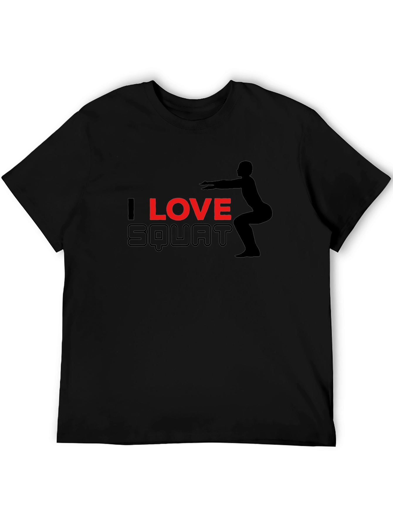 I Love Squat Black T-Shirt