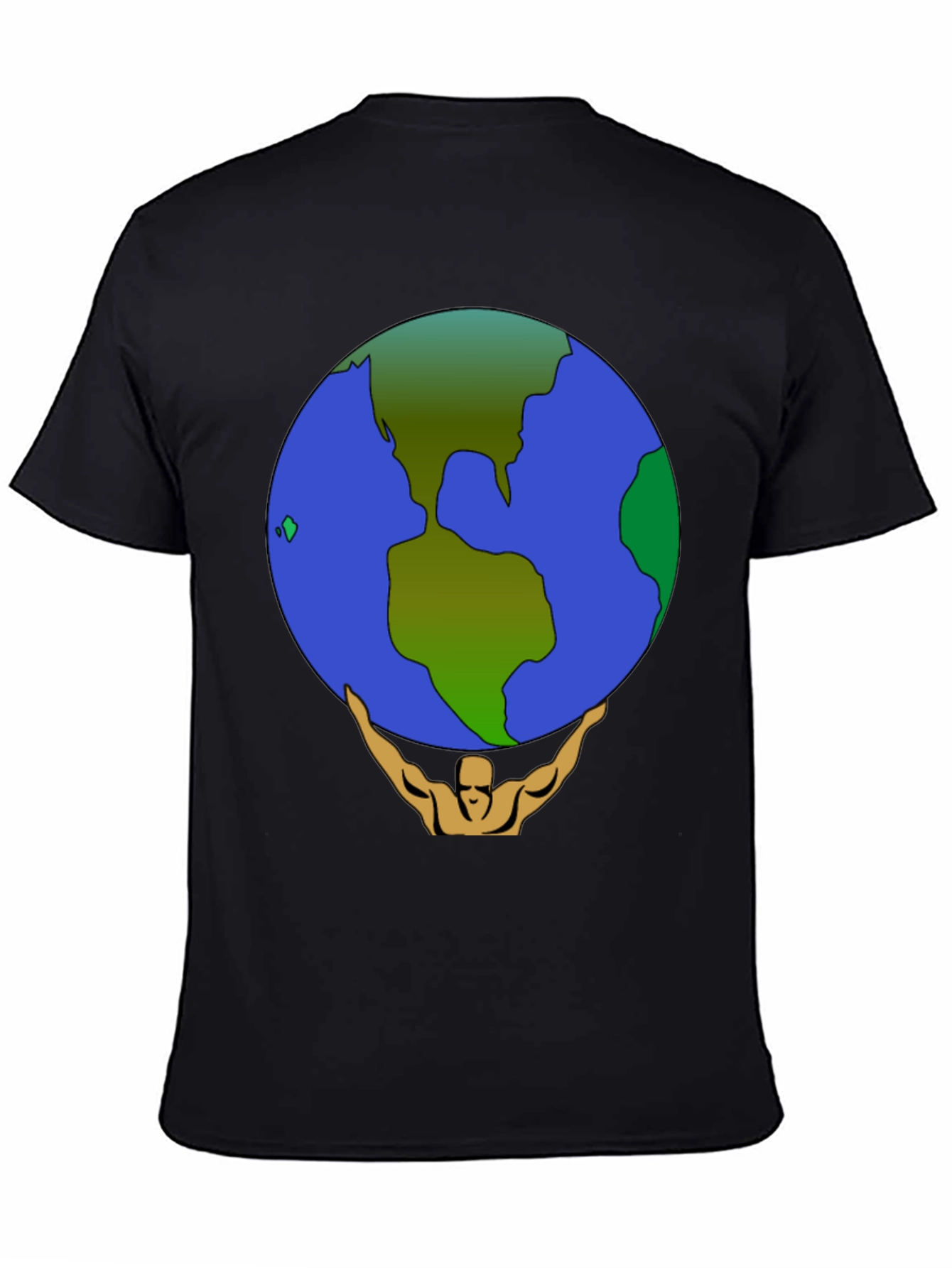 Atlas Earth Graphic T-Shirt - Black