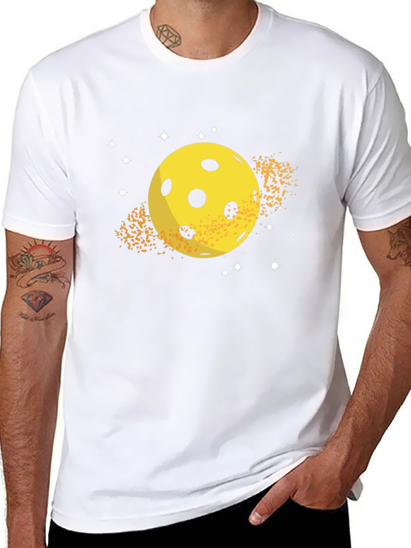 Pickleball Planet T-Shirt - Outer Space Design