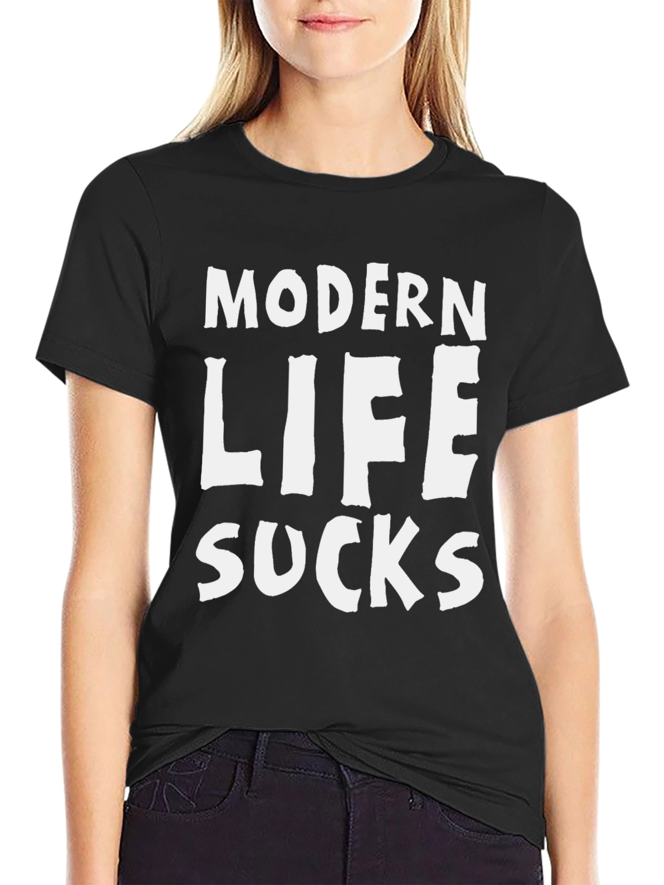 Modern Life Sucks Graphic T-Shirt - Casual Wear
