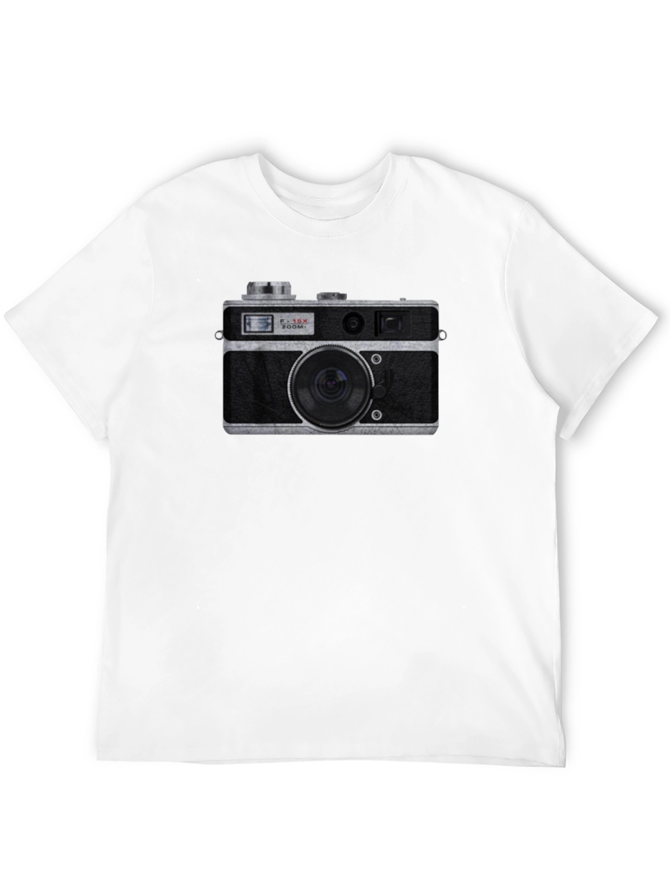 Retro Camera Graphic T-Shirt - Black