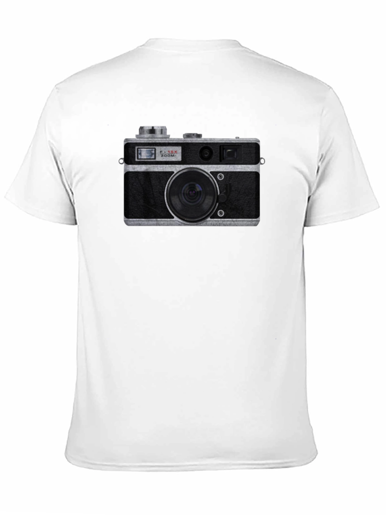 Retro Camera Graphic T-Shirt - Black