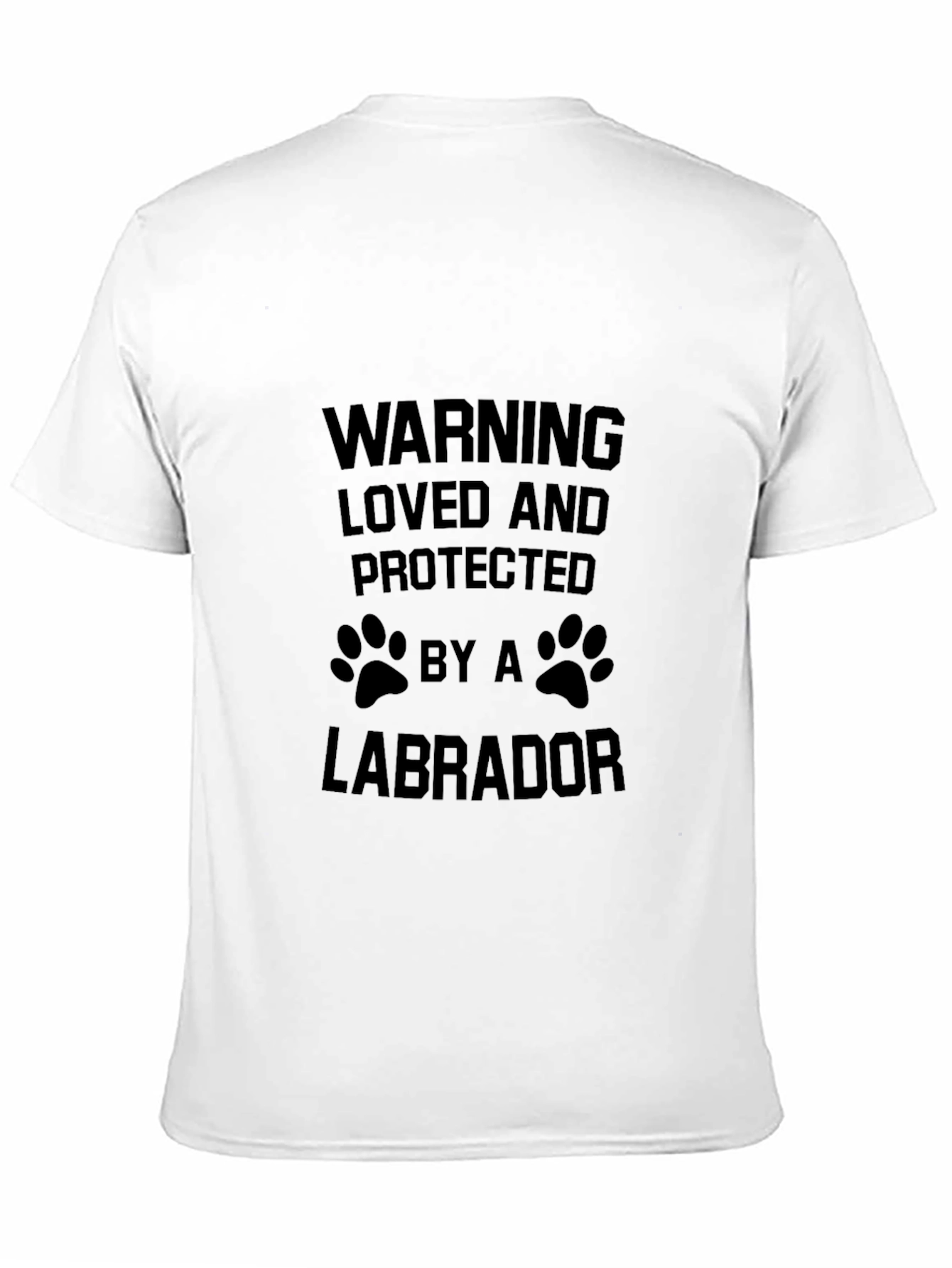 Warning Loved by a Labrador T-Shirt